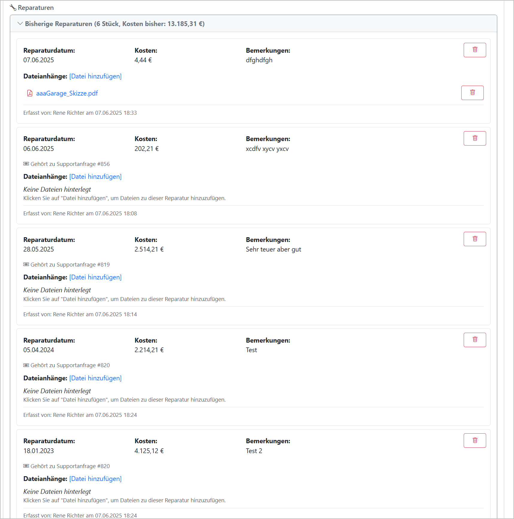 Reparaturkostensystem